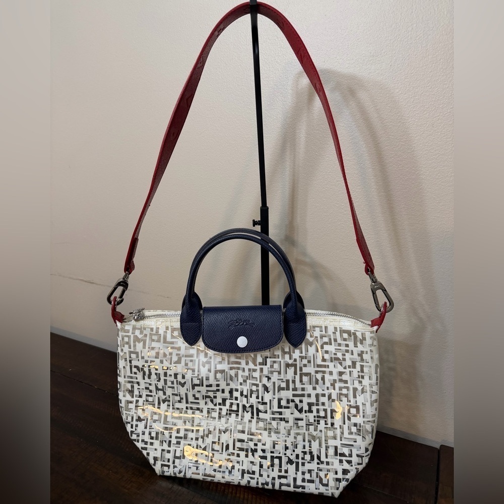 LONGCHAMP LE PLIAGE COLLECTION PVC/LEATHER HAND/SHOULDER